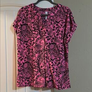 Pink Paisley Women's Top